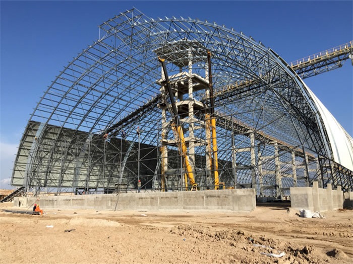 汕头煤机油桶翘工程网架